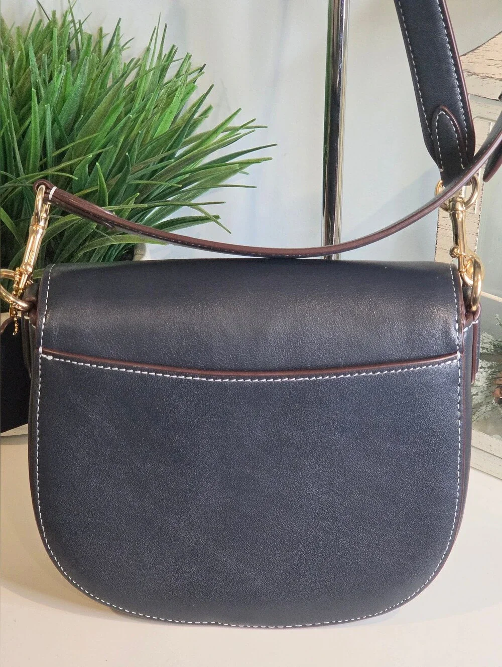 Coach Morgan Saddle Bag In Signature Chambray (Style CH143)